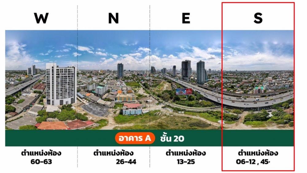 🎁Sell preemption for selection room(foreigner quota), beautiful position @ Regent Home Wutthakat, building 🅰️ high floor, condo has 37 floors, clear view, balcony, south, north, east, eyes from the corner of the bedroom is a beautiful clear view 🎈near BTS – รูปที่ 3