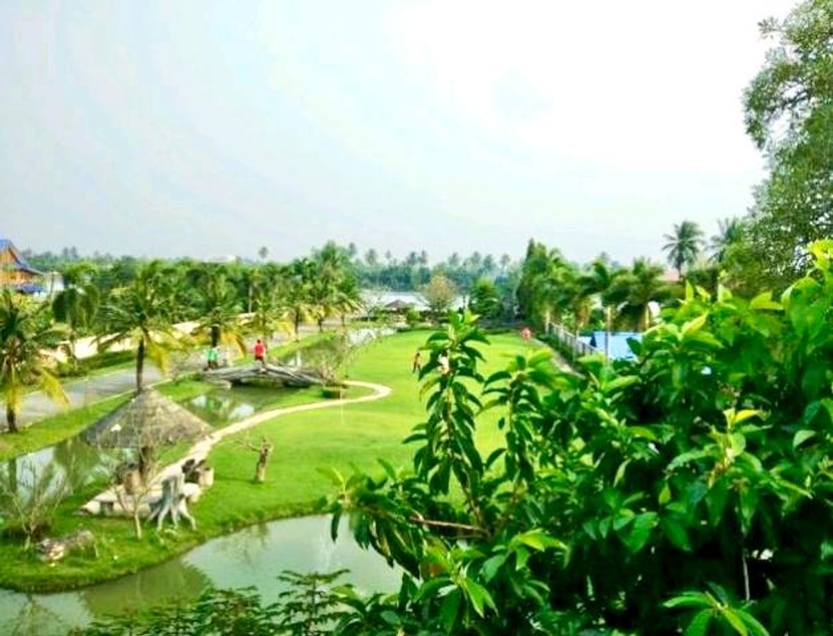 บ้านสวนสวย ร่มรื่น ติดแม่น้ำท่าจีน กระทุ่มแบน สมุทรสาคร 5ไร่ 26 ตารางวา – รูปที่ 2