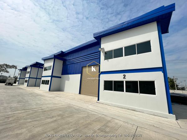 Warehouse for rent with office near 340 Lahan Road, Bang Bua Thong, Nonthaburi, area 334-574 sq m.