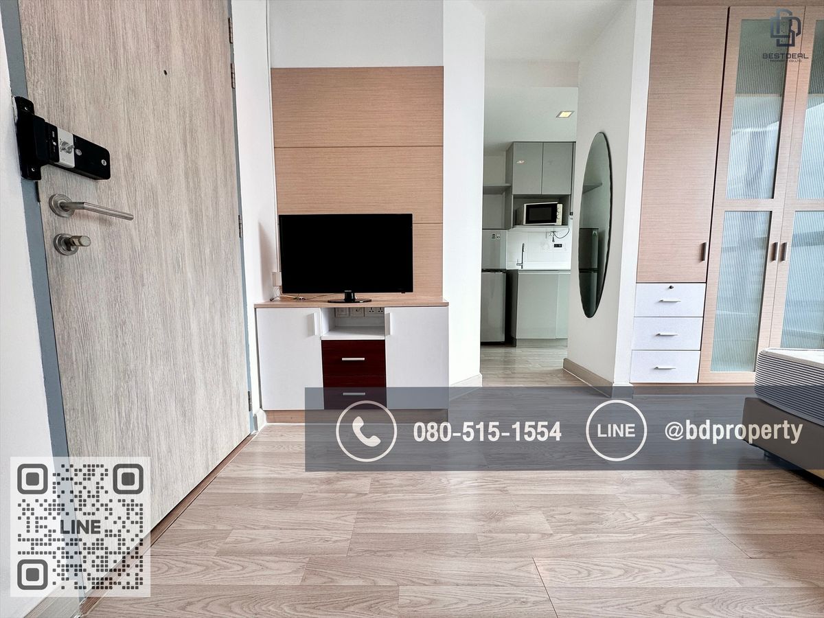 Bestdeal ขายด่วน  Studio 22 sqm.ห้องสวย เฟอร์ครบ ขายเพียง 2.99 ล้านเท่านั้น  ดูลงทุนไม่ควรพลาด ใกล้MRT และ เซ็นทรัลพระราม 9 เพียง 80 ม. – รูปที่ 3