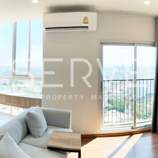 🔥Homey Style 2 Bed Corner Unit Super High Fl. 35+ MRT Thailand Cultural Centre 80 m. at Noble Revolve Ratchada 2 Condo / Condo For Rent 🔥Homey Style 2 Bed Corner Unit Super High Fl. 35+ MRT Thailand Cultural Centre 80 m. at Noble Revolve Ratchada 2 Condo / Condo For Rent