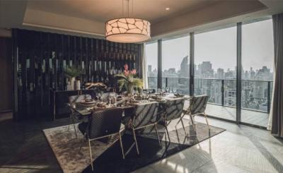 TELA Thonglor, 350 Sq.m. Stunningly Fully Furnished, Private access controlled lobby lifts, Four bedrooms, Maid Quarter Penthouse for Sale at TELA Thonglor.