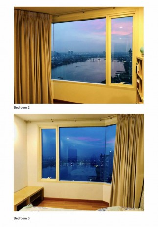 Watermark Chaophraya, 242.12 sqm. Spacious, River view, Three Bedrooms, Two Parking lot Condo for Sale at Watermark Chaophraya. – รูปที่ 4