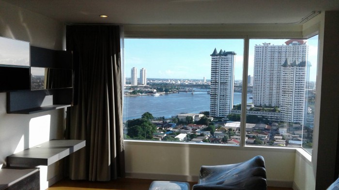 Watermark Chaophraya, 144.98 sqm. Nice view,  Simplicity, Three Bedrooms Condo for Rent/Sale at Watermark chaophraya. – รูปที่ 3