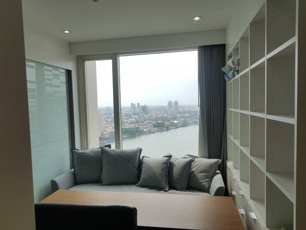 Watermark Chaophraya, 106 sqm 2 bed 2 bath  high floor very nice view Fully Furnished with all appliance WaterMark Chaophraya – รูปที่ 4