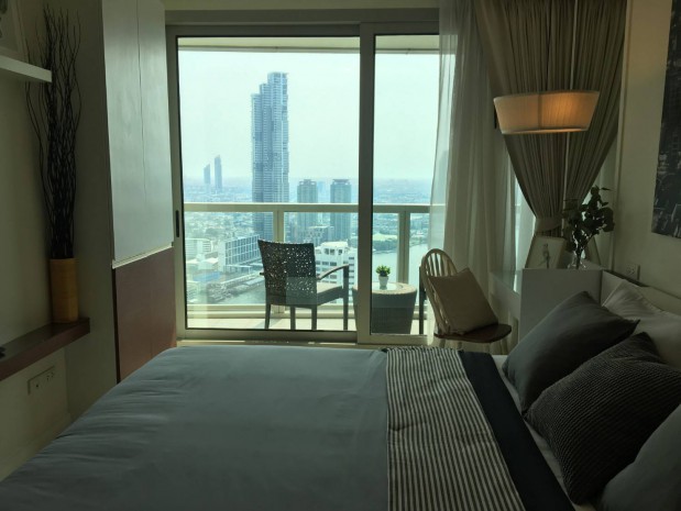 The River, 69sqm modern style, Saphan Taksin view, One Bedroom Condo for Rent/Sale at The River. – รูปที่ 2