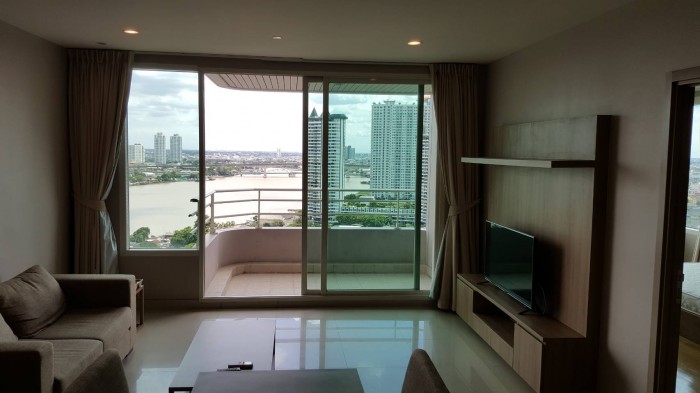 Watermark Chaophraya, Watermark Chaophraya River Condo ,River view High floor, 98 Sqm 2 bedroom 2 bathroom for Rent Well price!! – รูปที่ 4