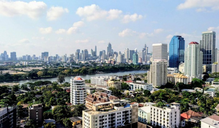Aguston Sukhumvit 22, 56 sqm Corner Unit, Nice view, Fully furnished, Maid service twice/week Condo for Rent at Aguston Sukhumvit 22 – รูปที่ 3