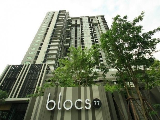 Blocs 77, blocs 77 Sukhumvit 61 sqm 2Bed/2Bath BTS View Hight Floor Rent 30,000 baht Blocs 77, blocs 77 Sukhumvit 61 sqm 2Bed/2Bath BTS View Hight Floor Rent 30,000 baht
