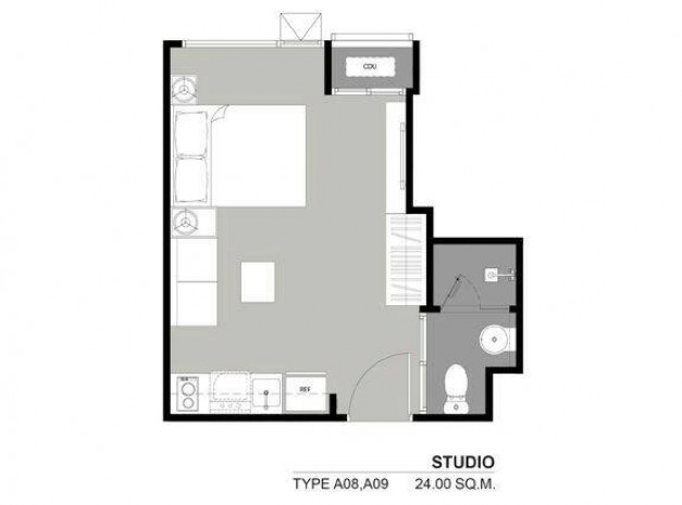 Rhythm Sukhumvit 36-38, 24sqm Pool view, fully furnished Studio for Rent at Rhythm sukhumvit 36-38 – รูปที่ 2