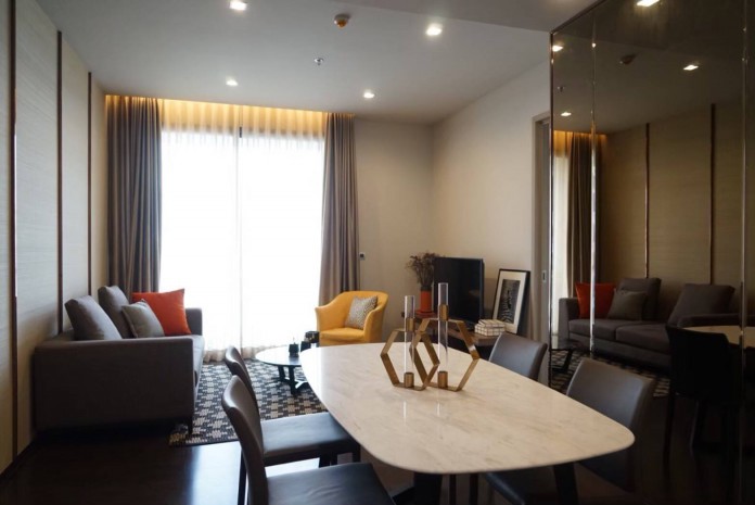 The XXXIX by Sansiri, 76sqm Beautiful fully furnished, City view Two Bedrooms Condo for Rent at The XXXIX by Sansiri.