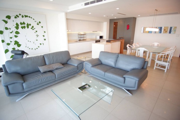 The River, 130 sqm. 2+1 Bedrooms, River view Condo for Rent at The River. – รูปที่ 2