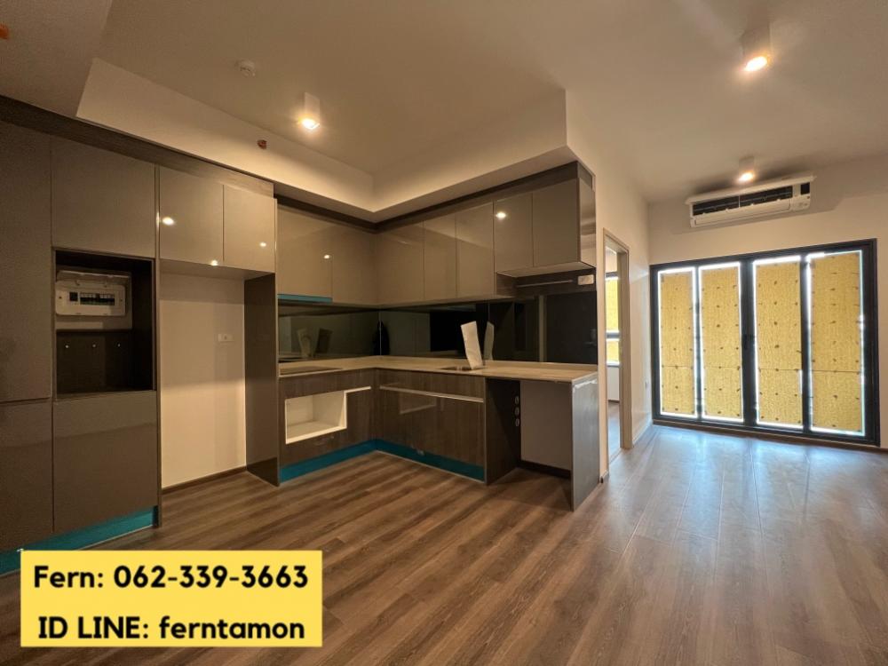 2 ห้องนอน 61 ตรม. วิวปังมาก ชั้นสูง ห้องมุม Ideo Rama9-Asoke ห้องใหม่มือ 1 โทร.062-339-3663