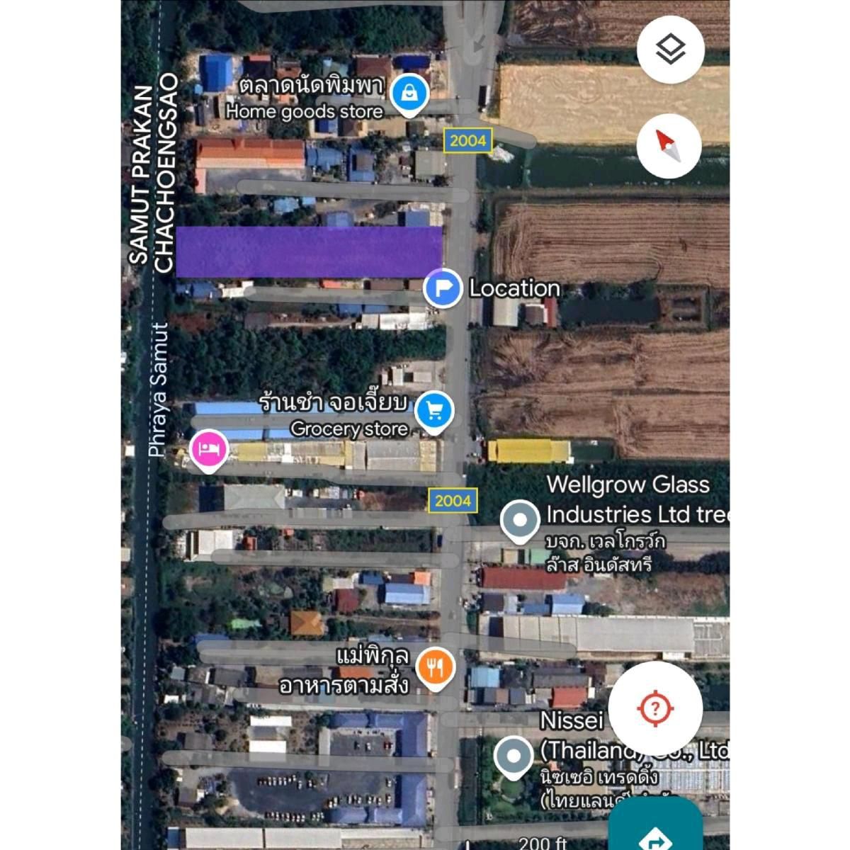 Empty space for rent, good location, already filled, area 3.5 rai - very cheap price Pimpawat Road (No. 2004) near Wellgrow Industrial Estate &amp; Thai Country Club Golf Course – รูปที่ 3