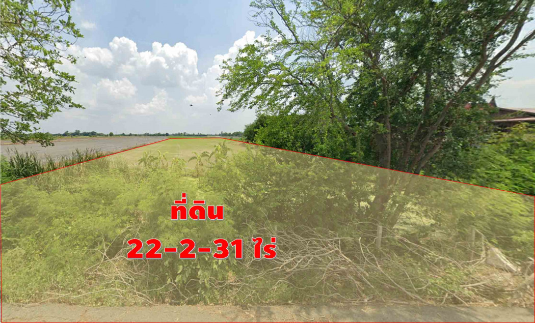 ขายด่วน !! ที่ดินบางเตย สามโคก ปทุมธานี 22-2-31 ไร่ ใกล้ ม.ชินวัตรและโรงงาน CPRAM – รูปที่ 4
