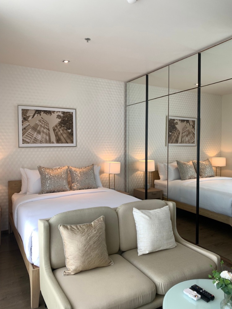 ✅Condo near BTS Phrom Phong 🔥 Condo for rent at Park 24, Park Origin Phrom Phong, Studio Plus, 🔥 Free Wi-Fi 🔥 (Service residence by Hampton) ✅ Reserve a room now, as we have limited availability.