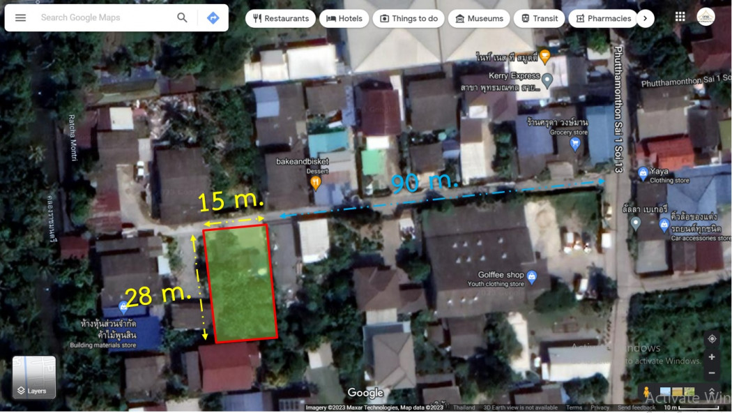 Land for sale, filled, Phutthamonthon Sai 1, Soi 13, size 1 ngan, 8 square wa, near the main road Land for sale, filled, Phutthamonthon Sai 1, Soi 13, size 1 ngan, 8 square wa, near the main road