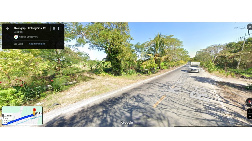 Land for rent next to the main road, 2 lanes, Khlong Sip-Klong Sip Si Road, 100 sq m. 3000 baht, rent more than 1 rai if you like. – รูปที่ 3