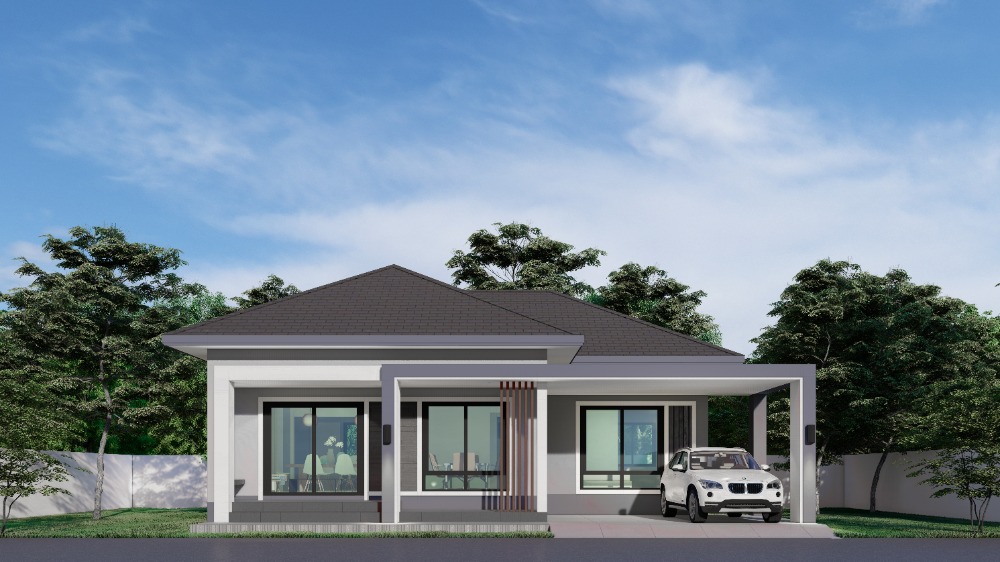 🏠Pre-sale Baan Wara, single house, rice field view, in the heart of the city, EEC, 3 bedrooms, 2 bathrooms