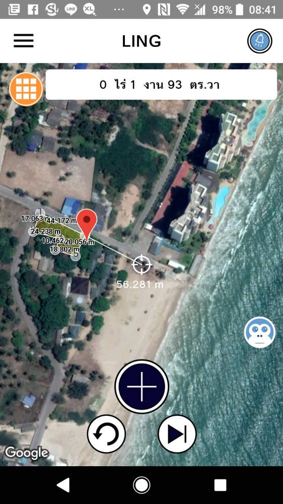 Land for sale near Cha-am beach. Next to Cha Am Cabana Hotel, opposite Long Beach Condo, a few steps walk to Cha Am Beach, land 193 sqw. – รูปที่ 2
