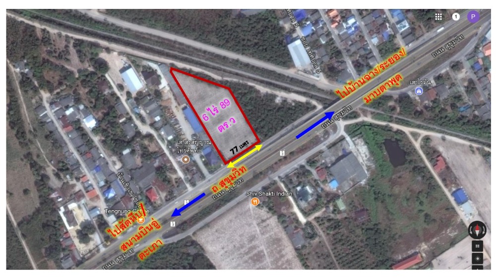 🎉 #Land for sale in Ban Chang, 6 rai 89 square wah, Rayong, near U-Tapao Airport, 65 million baht 🎉 #Land for sale in Ban Chang, 6 rai 89 square wah, Rayong, near U-Tapao Airport, 65 million baht