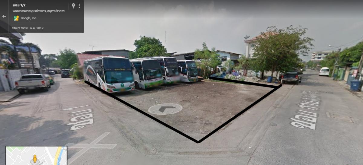 ขายที่ดินเปล่าใกล้ BTS ถนนสายลวดซอย10 ปากน้ำ สมุทรปราการ ขนาด 118 ตรว แปลงมุมติดถนนสองด้าน กว้าง 32 ลึก 25 ม. สวยๆ ห่างรถไฟฟ้าสถานีสายลวด 550 ม. – รูปที่ 3