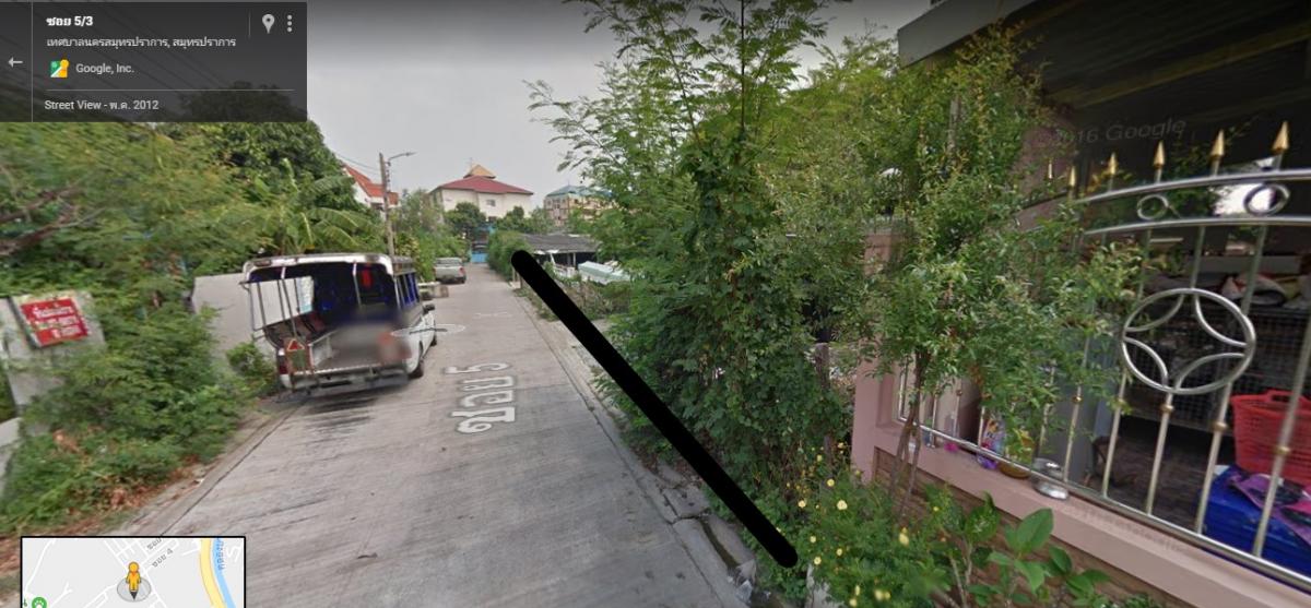 ขายที่ดินเปล่าใกล้BTS ถนนสายลวดซอย12 ปากน้ำ สมุทรปราการ ขนาด 229 ตรว ติดถนนยาว  ห่างรถไฟฟ้าสถานีสายลวด 800 ม. – รูปที่ 3