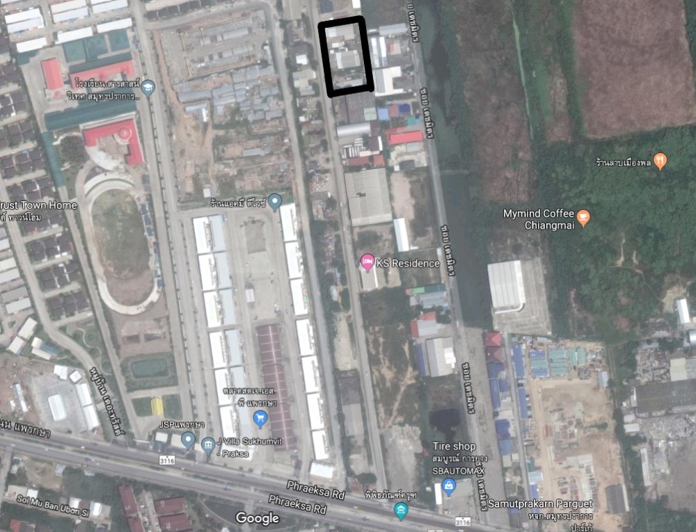 ขายที่ดินเปล่าใกล้นิคมบางปูมาก ด้านถนนแพรกษา ขนาด 504 ตรวใ เข้าซอยจากถนนแพรกษา 500 ม ถนนซอยกว้าง 12 ม รถบรรทุกเข้าออกสบาย ดูจากกูเกิ้ลได้ – รูปที่ 3