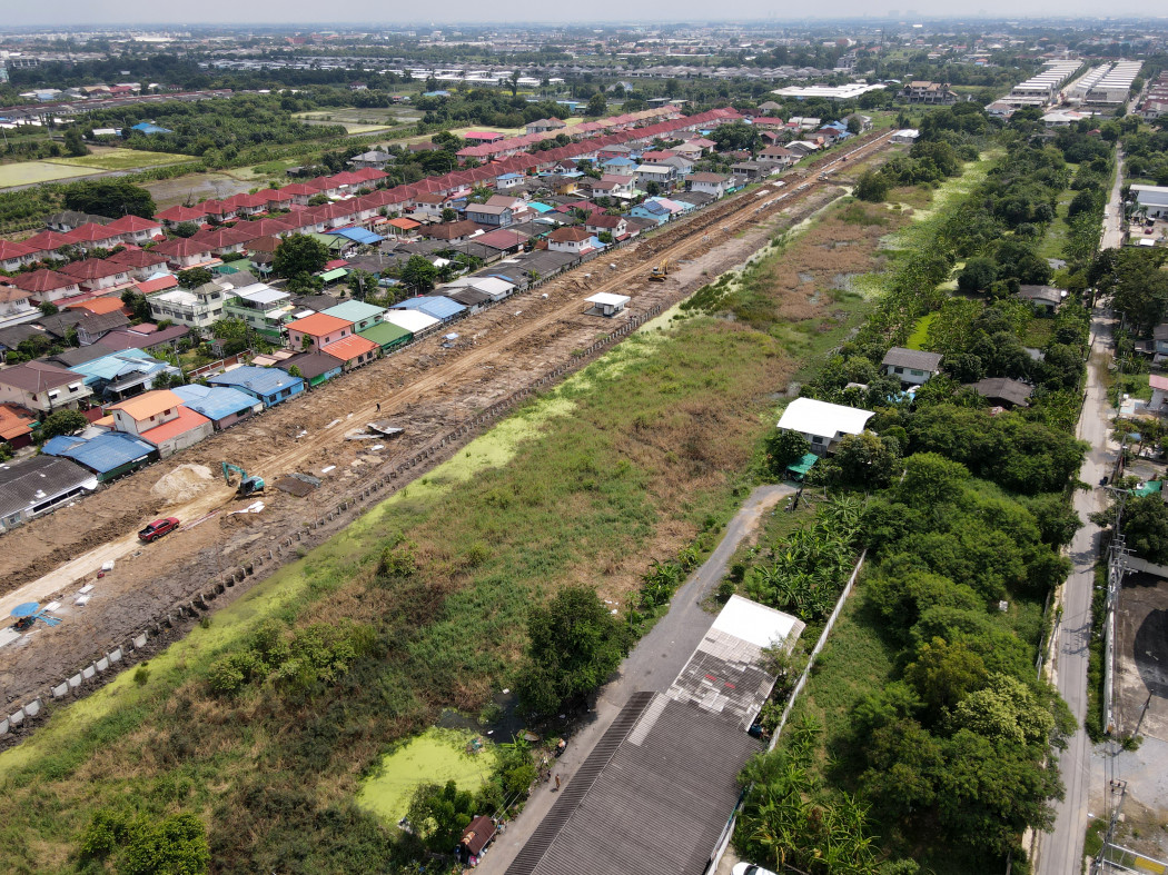 ขายที่ดิน สายไหม-วัชรพล-เพิ่มสิน-ออเงิน (เหมาะทำหมู่บ้านจัดสรร + คลังสินค้า) 16-2-64 ไร่ หน้ากว้าง 42 m. ถนนกว้าง 4 เลน ใกล้ตลาดนัด ทางด่วน – รูปที่ 3