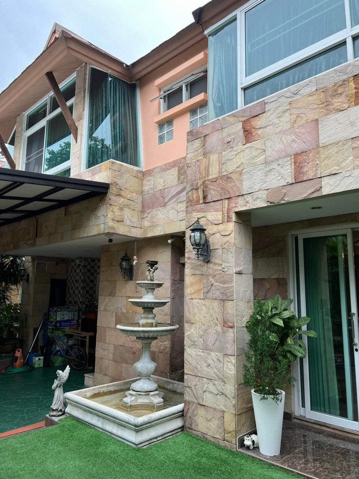 ขายบ้านนวลจันทร์ ใกล้ทางด่วนเอกมัย-รามอินทรา (ตกแต่งสุดหรู Built-in ไม้สัก) 70 ตร.ว. 4 นอน 3 น้ำ 250 ตร.ม. เงียบสงบเหมือนรีสอร์ท – รูปที่ 3