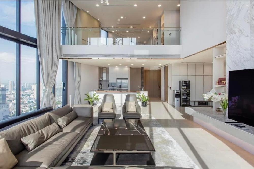 Rental / Selling : Banyan Tree Residence Riverside Bangkok , Duplex 4 Bed 8 Bath , 465.24 Sq.m , 42-43 Floor , 2 Parking – รูปที่ 2