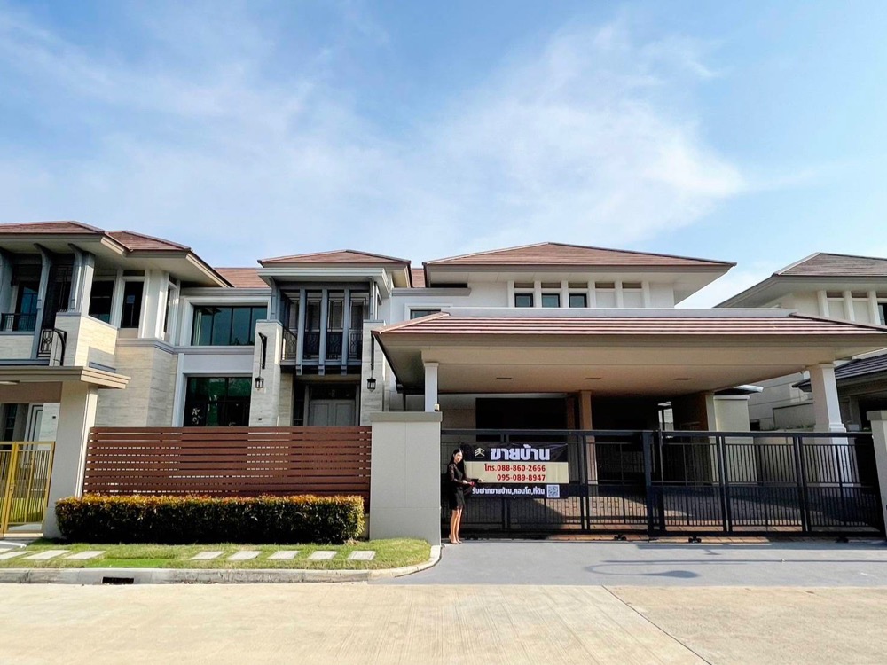 ลดเยอะมาก ขายเพียง 37.5 ล้าน ‼️ คฤหาสน์ราคาพิเศษ : นาราสิริ พระราม 2 ( Narasiri Rama 2 ) แบบบ้านใหญ่สุดของโครงการ บนที่ดิน 174 ตร.ว หน้าบ้านทิศเหนือ – รูปที่ 3