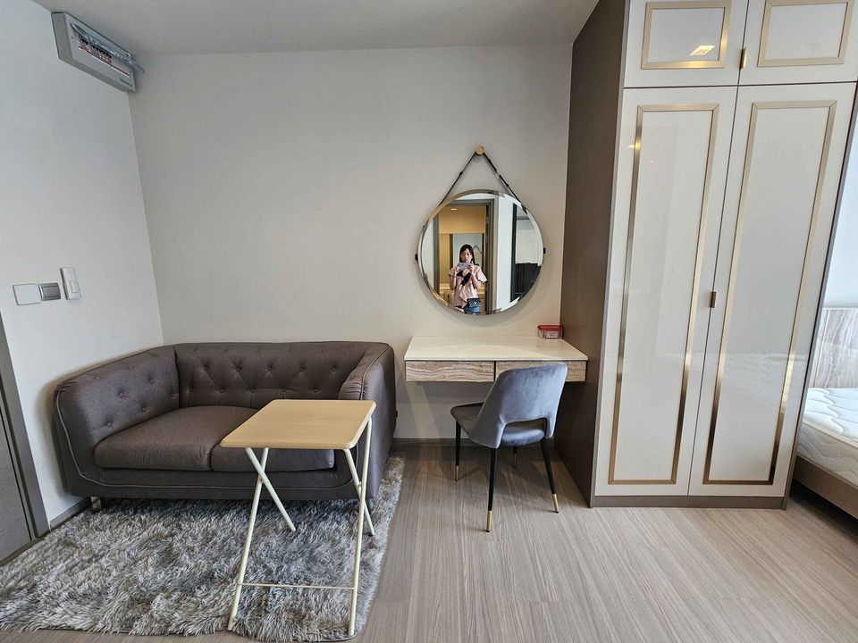 For rent, Life Asoke Hype 1 Bed 27 sqm. Studio, 27th floor, beautiful room, fully furnished, high floor, beautiful view. – รูปที่ 3