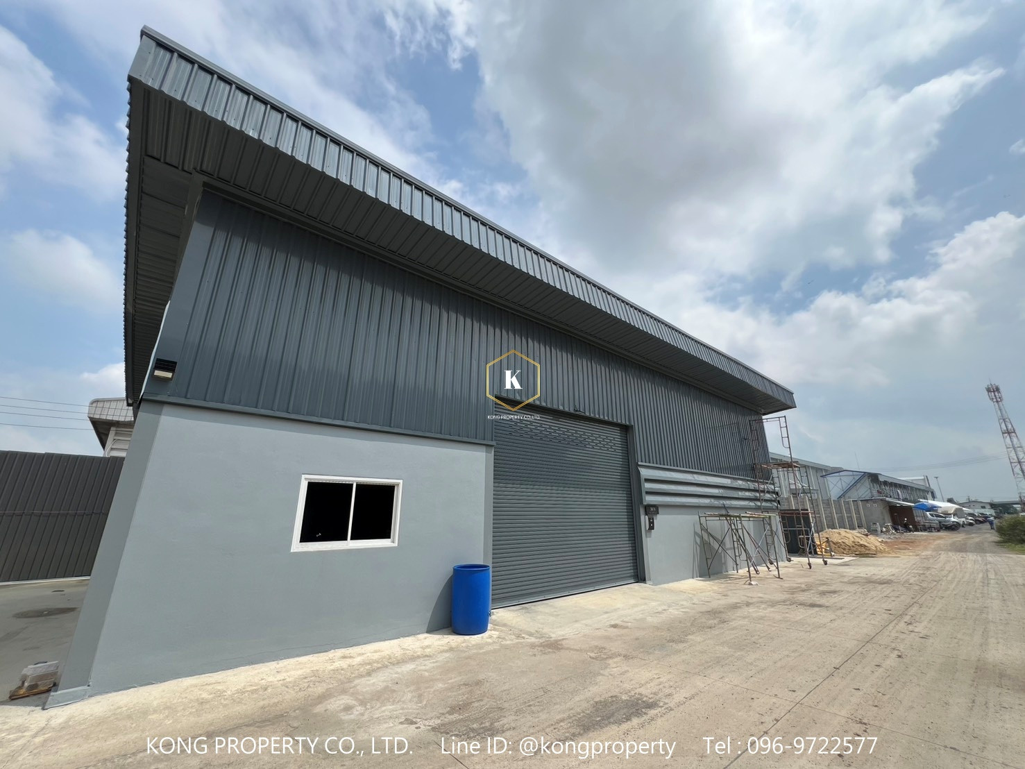 Warehouse for rent with a storefront, Lat Lum Kaeo, Pathum Thani, area 320 sq m. – รูปที่ 2