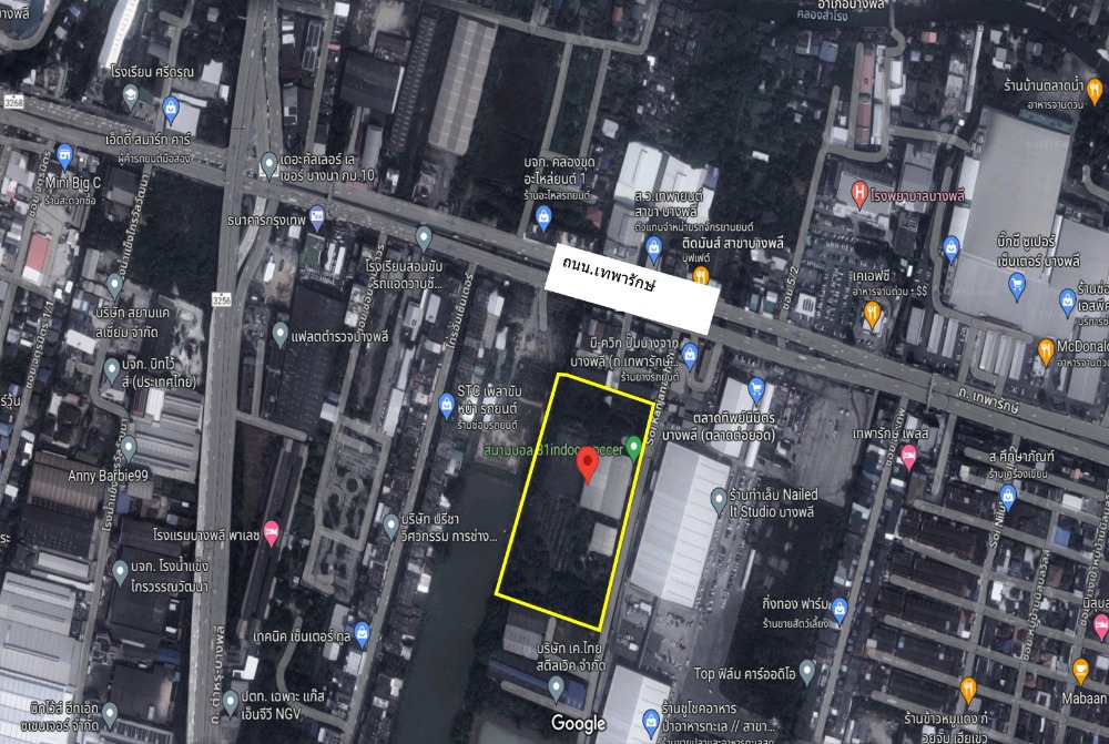 Land for sale with buildings Has a factory operating license (Ror.4), location next to Theparak - Bang Phli Road, near the Bang Phli - Theparak intersection. – รูปที่ 4