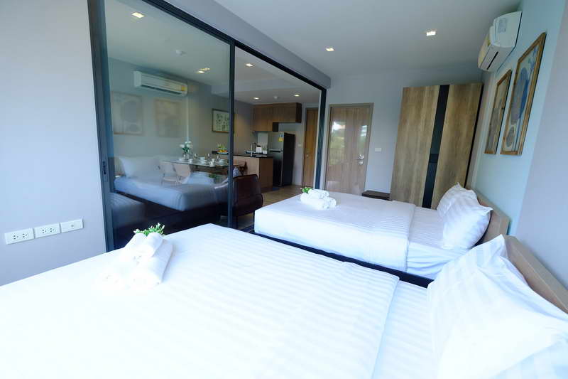  For rent: Rain Chaam Hauhin by Sansiri, bring your bags and move in immediately, free Wi-Fi, accommodates 4 people
