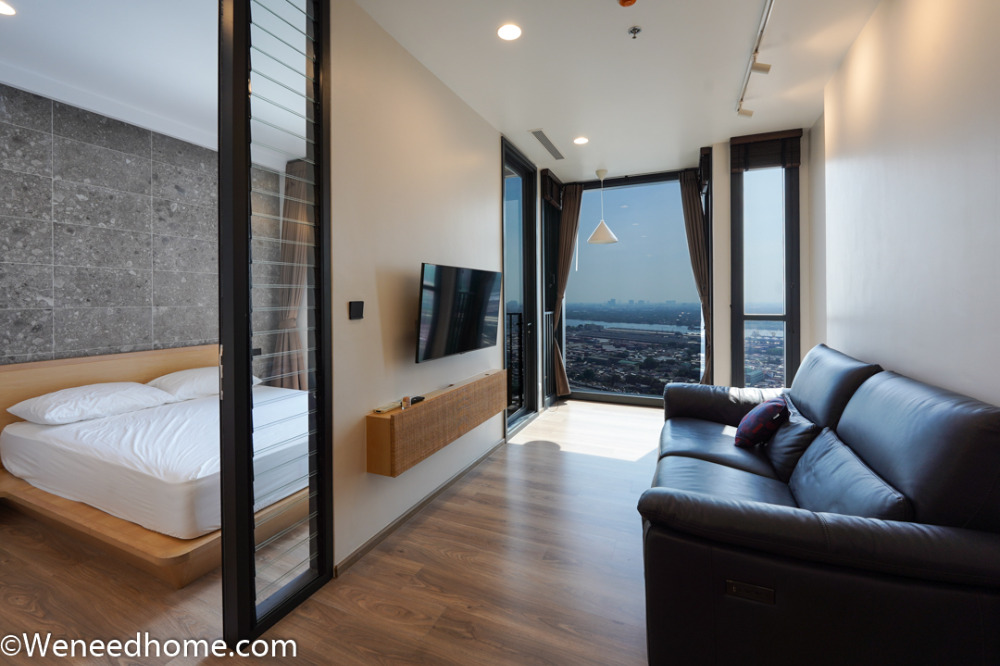 ขายคอนโด Oka Haus สุขุมวิท36 1นอน แบบ bay window ชั้น38 เห็นโค้งน้ำบางกระเจ้าชัดเจน แต่งใหม่ทั้งหลัง ขายต่ำกว่าราคาประเมิน