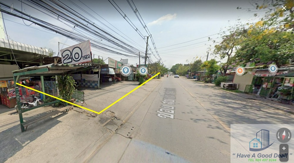 ที่ดินเปล่า 19-0-53 ไร่ ติดถนน ซอยสุขาประชาสรรค์ 2 (วัดกู้) นนทบุรี – รูปที่ 3