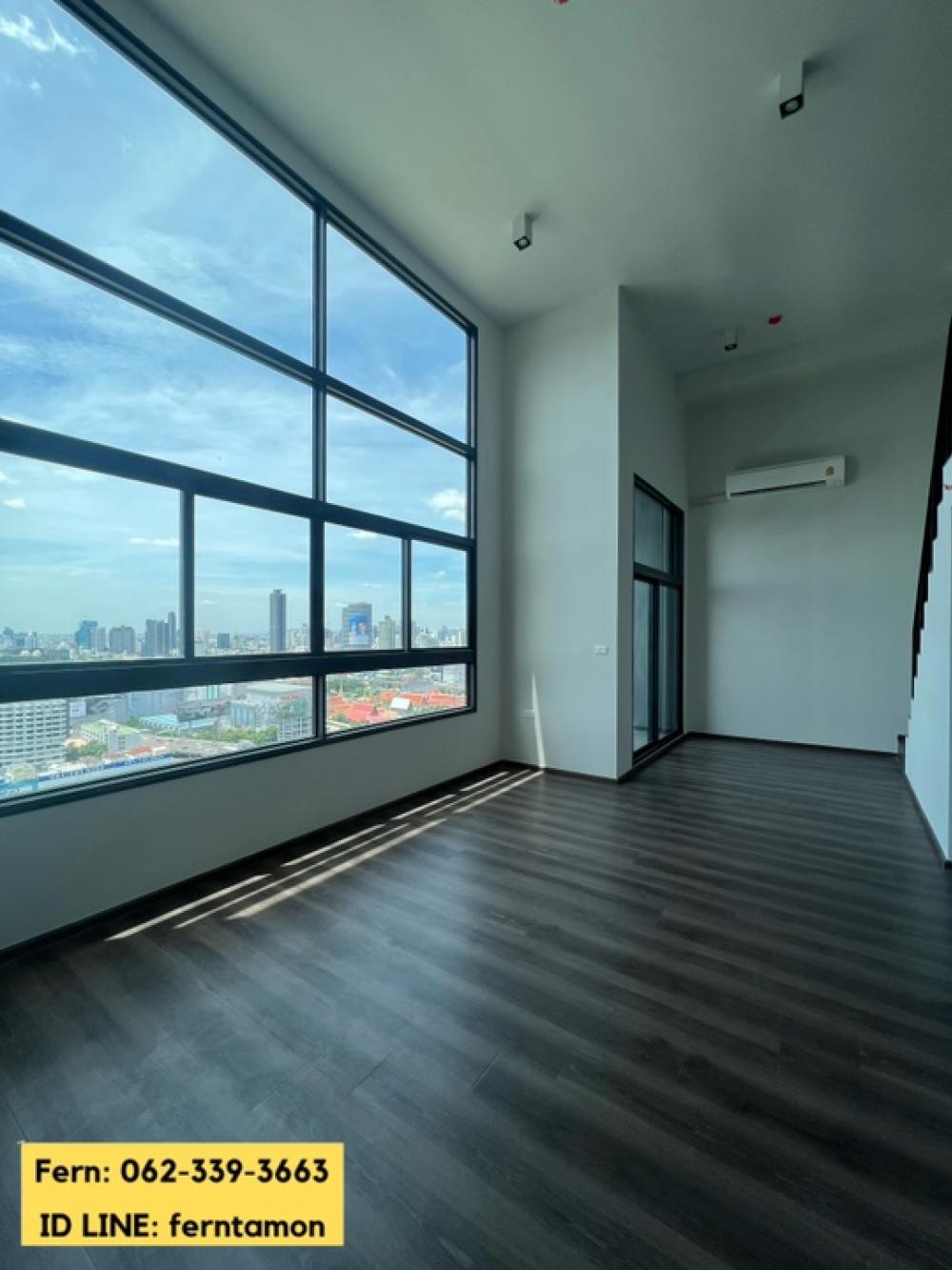 ขาย 2 ห้องนอน 2 ห้องน้ำ ขนาด 76.38 ตรม. ห้อง 2 ชั้น เพดานสูง ห้องโปร่งมาก Ideo Rama9-Asoke โทร.062-339-3663