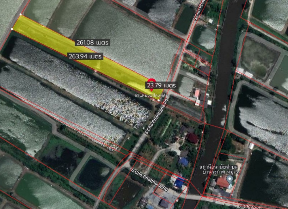 ขายที่ดิน 3ไร่-3งาน-79.4ตร.วา บ้านระกาศ บางบ่อ สมุทรปราการ – รูปที่ 3