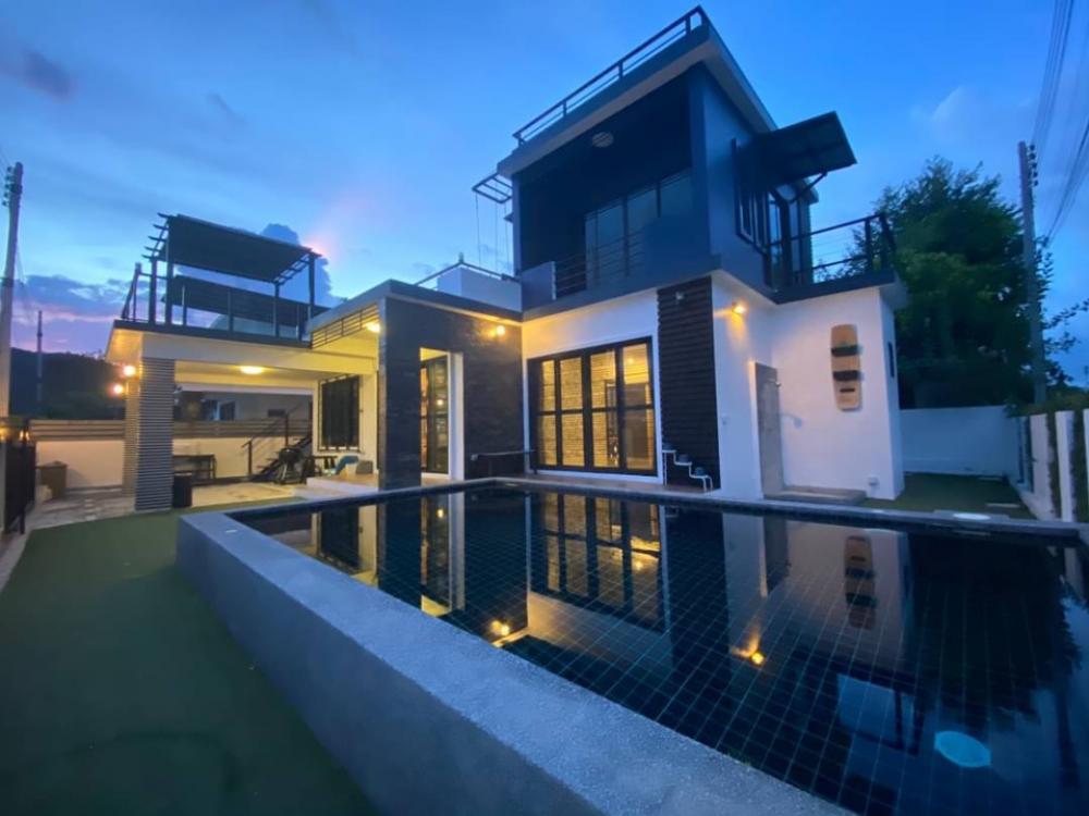 Modern house for sale with swimming pool, Hua Hin Soi 6, Tharadol Resort Plus project, area 57.8 sq m. (title deed), fully furnished Modern house for sale with swimming pool, Hua Hin Soi 6, Tharadol Resort Plus project, area 57.8 sq m. (title deed), fully furnished