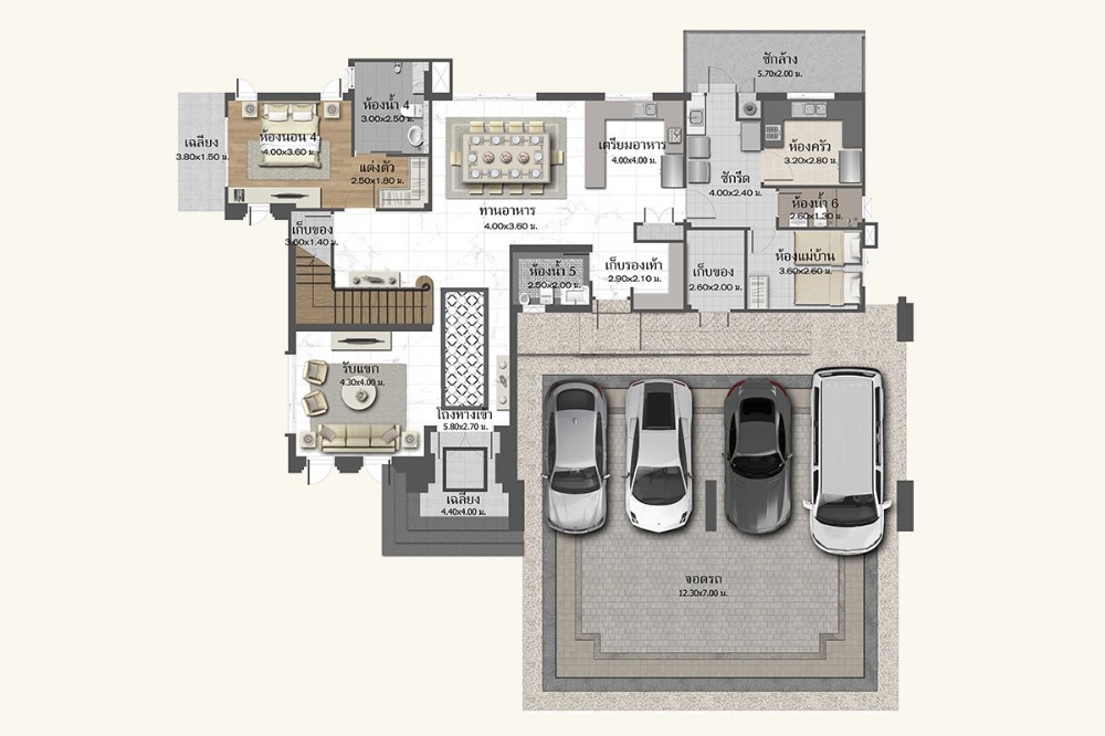 🔥 Baan Sansiri Pattanakarn, Type Sansiri 4 : 4 Bedrooms 5 Bathroom Usable Area 459 SQM 163.6 SQW 🔥 ONLY THB 145,000,000!