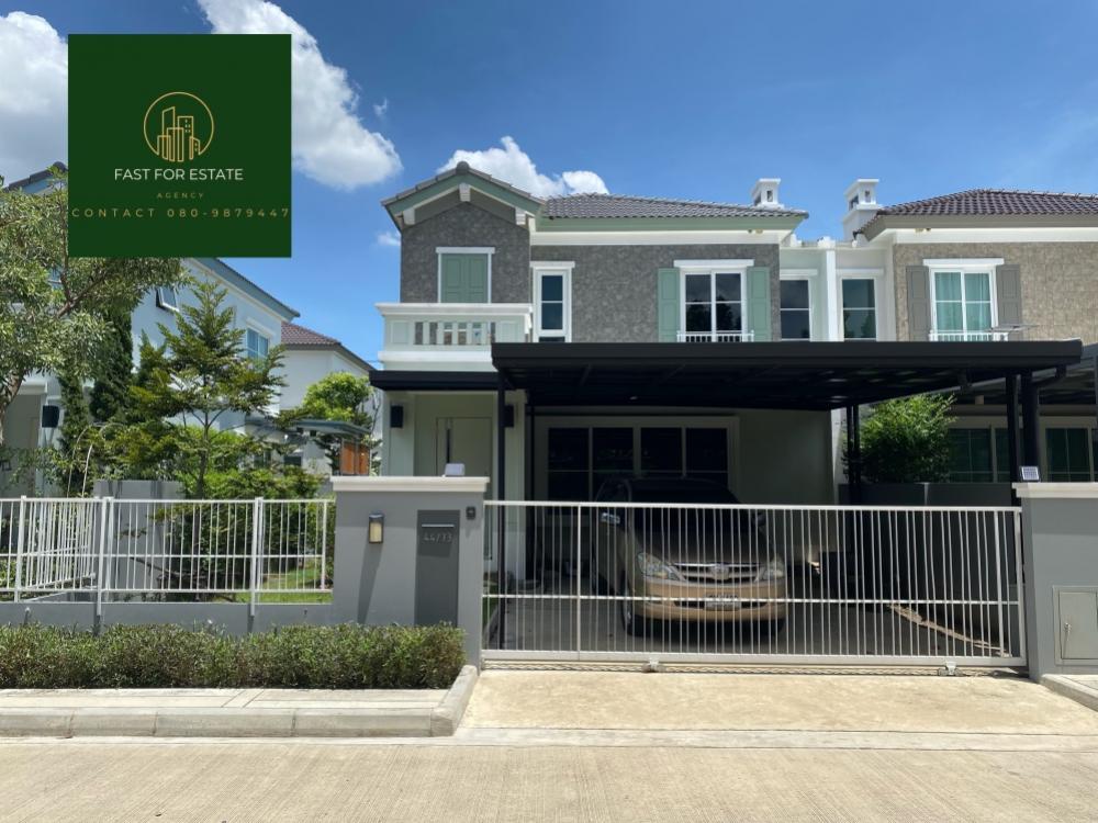 🔱2-storey twin house Decorated almost 2 million for the whole house, Anya Ratchaphruek-Nakhon In. Good price, cant beat it, next to the main road, very private.