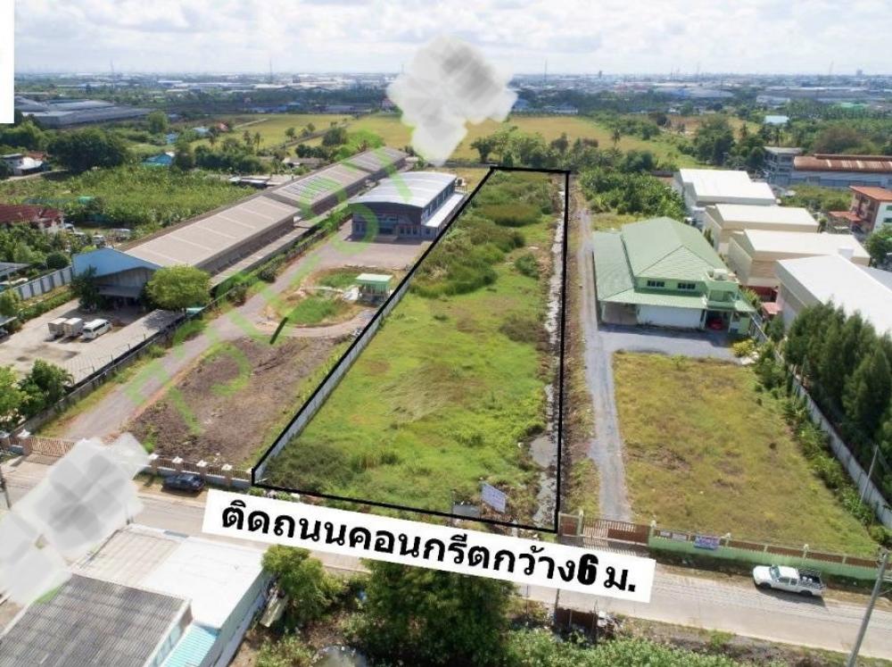 ❤️❤️ Land for sale 4 rai 3 ngan 26 square wa, Don Kai Dee Subdistrict, Krathum Baen District, Samut Sakhon Province, selling at 3.5 million per rai, only 8,750 baht per wa, interested line/tel 0859114585 ❤️❤️ Next to Ban Khlong Tako Road, width 6 meters T