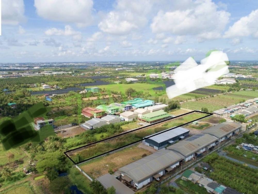 ❤️❤️ Land for sale 4 rai 3 ngan 26 square wa, Don Kai Dee Subdistrict, Krathum Baen District, Samut Sakhon Province, selling at 3.5 million per rai, only 8,750 baht per wa, interested line/tel 0859114585 ❤️❤️ Next to Ban Khlong Tako Road, width 6 meters T – รูปที่ 2