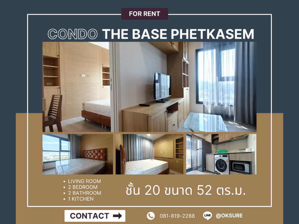 2 Bedroom The Base phetkasem , nearby MRT phetkasem48 2 Bedroom The Base phetkasem , nearby MRT phetkasem48