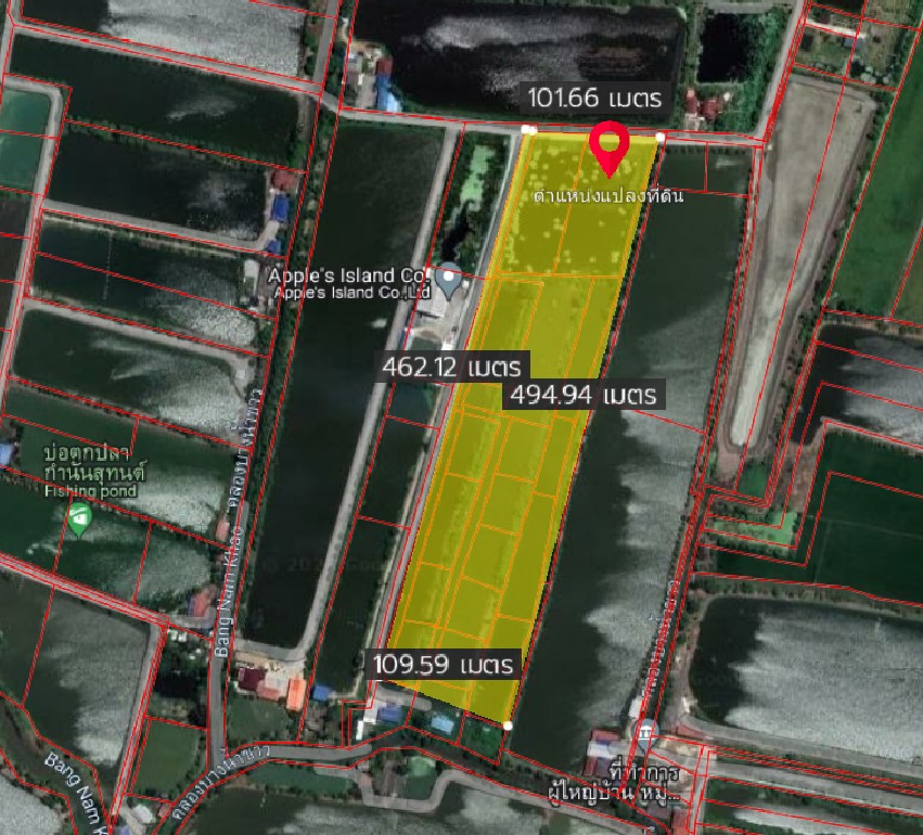 Land for sale 30 rai near Wat Bua Roy, Samut Prakan. Land for sale 30 rai near Wat Bua Roy, Samut Prakan.