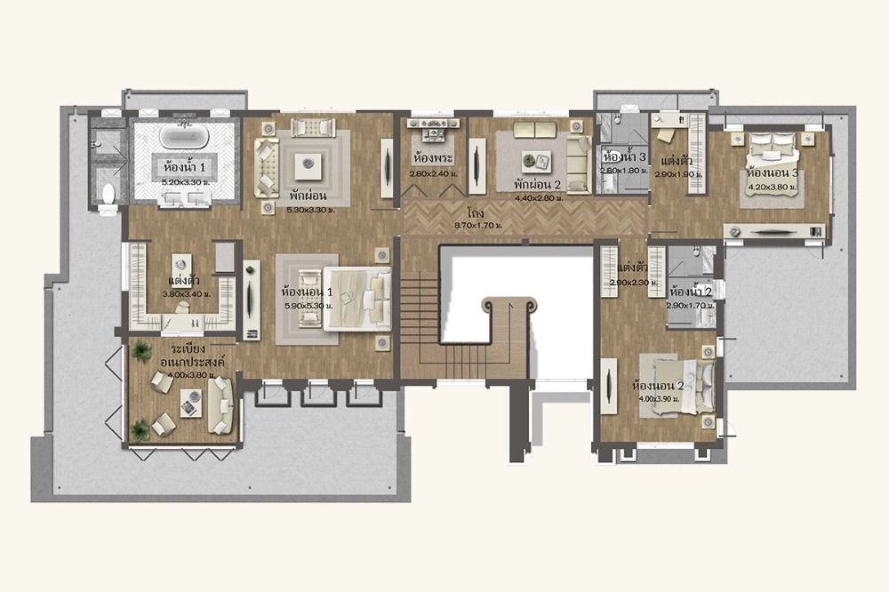 🔥 Baan Sansiri Pattanakarn, Type Sansiri 5: 4 Bedrooms 5 Bathroom Usable Area 548 SQM 181.2 SQW 🔥 ONLY THB 159,990,000! Best Available price for this Size – รูปที่ 3