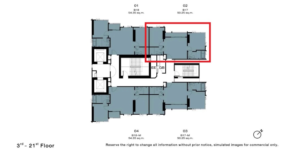 Nue Riverest 2-bed riverfront 50.25 sq m, middle floor, beautiful position – รูปที่ 2