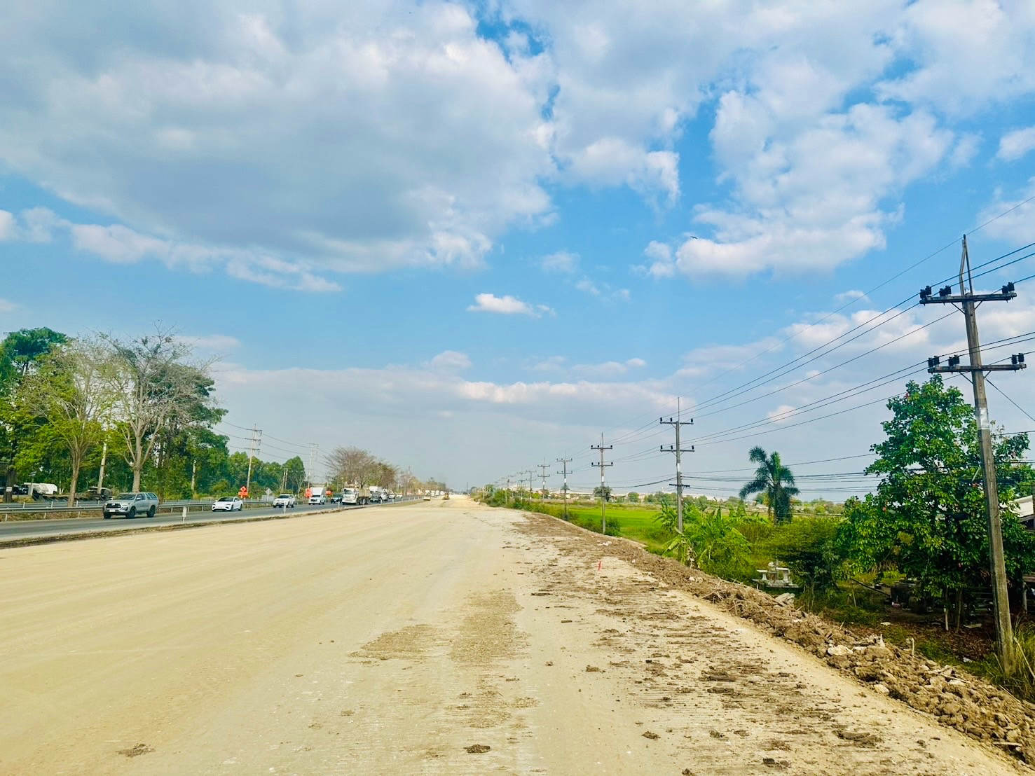 Next to Ratchasan Road, Chachoengsao, 14 rai for rent Next to Ratchasan Road, Chachoengsao, 14 rai for rent